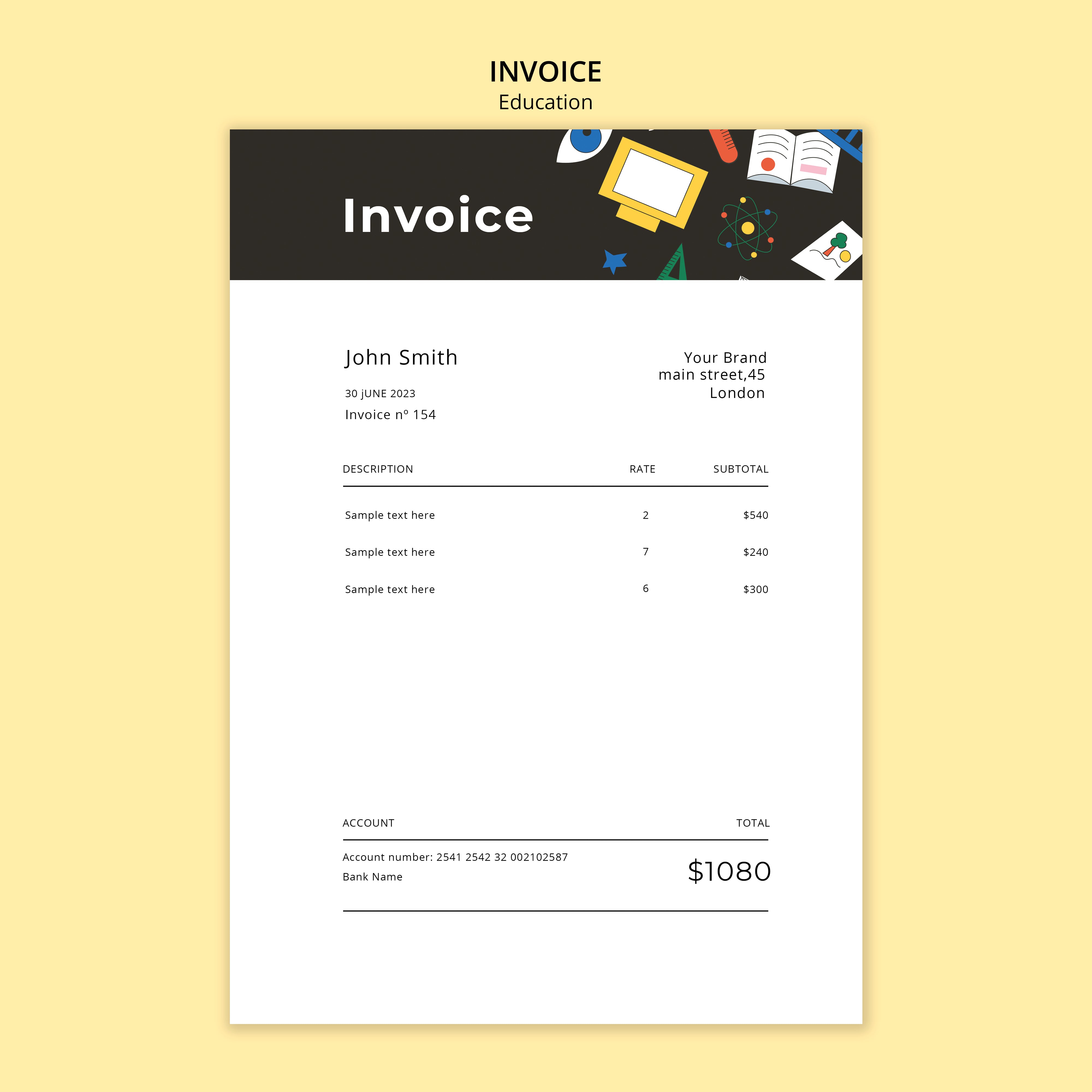 Education Invoice MG Template V7
